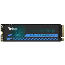 Накопитель SSD Netac NV3000 512Gb M.2 2280, PCI-E 3.0 x4, 3D NAND, 3000/1200MBs, NVMe, heatsink