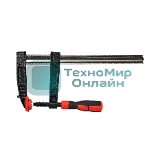 Струбцина F-образная усиленная Deli DL110830Z 300x80 мм, макс. усилие зажима 3000N, резьба 14мм