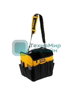 Переноска для инструмента Denzel 260х240х300 мм, 22 кармана, наплечный ремень