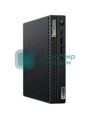 Мини ПК Lenovo ThinkCentre Tiny M70q-4 черный 12E4SB6W00 slim i5 13400T (1.3) 8Gb SSD 512Gb UHDG 730 Win11Pro GbitEth WiFi BT 90W kb мышь клавиатура