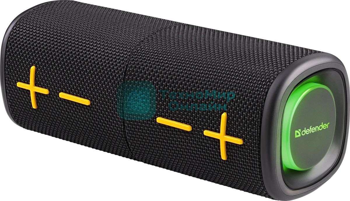 Колонка портативная Defender Union black (20Вт, 2.0 стерео, Bluetooth, питание от аккумулятора)