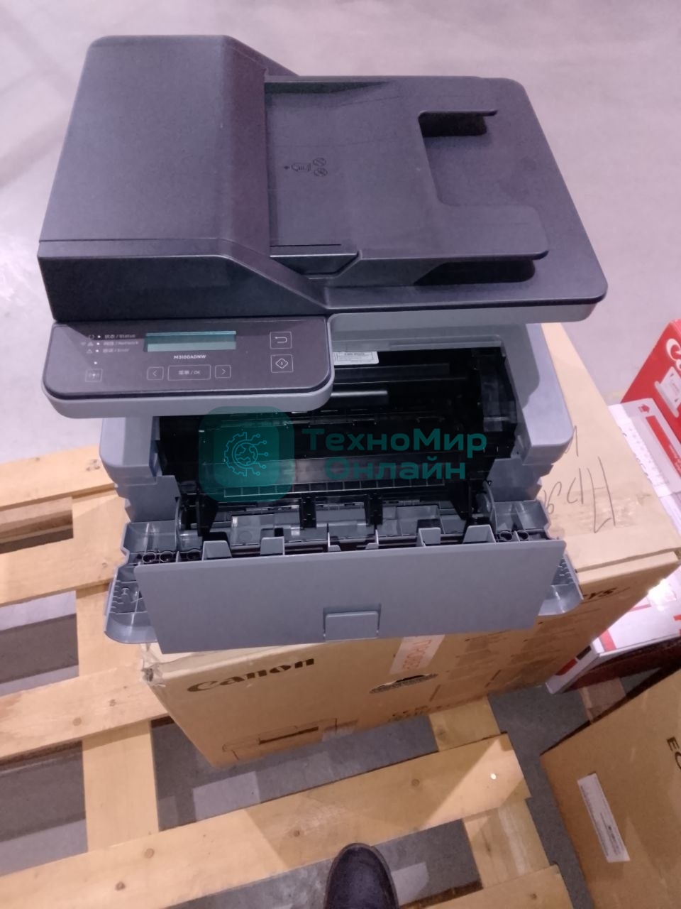 (Поврежденный товар) МФУ лазерный Deli M3100ADNW (A4, принтер/сканер/копир, 1200dpi, 31ppm, 128Mb, Duplex, ADF35, WiFi, Lan, USB) (M3100ADNW_(Поврежденный товар) 001310)