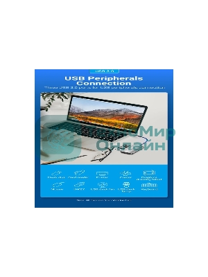 USB-концентратор Vention TNHHB, USB Type-C, USB/SD/TF/PD, USB Type-C