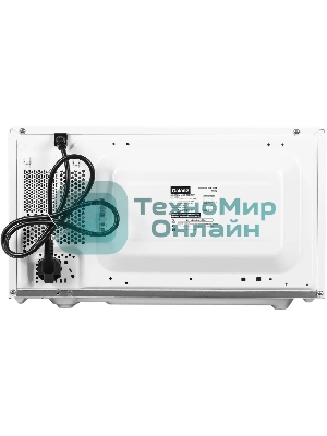 Микроволновая печь Galanz MOS-2004MW белый, 20 л, 700 Вт, переключатели - поворотный механизм