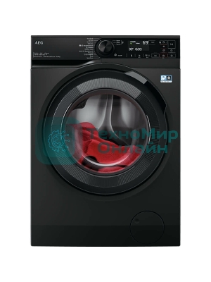 Стирально-сушильная машина AEG LWR73166OE черный, загрузка фронтальная 10 кг, 1600 об/мин., класс: А