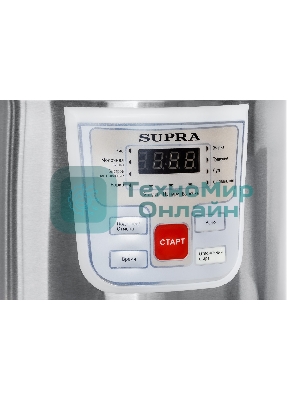 Мультиварка SUPRA MCS-4115 5 л, 900 Вт, 11 программ, серебристый/белый