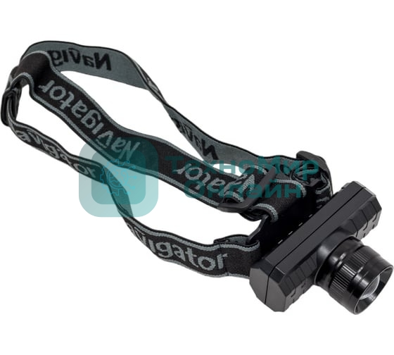 Фонарь налобный Navigator NPT-H28-ACCU 1Cree XPE 3Вт li-ion 1.2А.ч 3реж. фокус