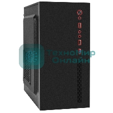 Компьютерный корпус Minitower ExeGate BAA-403-UNS500 (mATX, БП UNS500 с вент. 12см, 2*USB, HD Audio, черный)