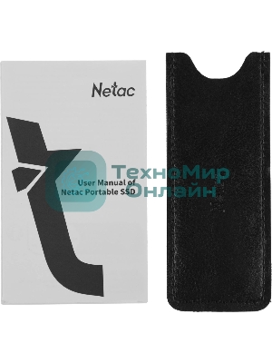 Внешний SSD Netac Z SLIM, 250 Gb, USB 3.2 Gen 2 Type-C, R/W 550/480, черный