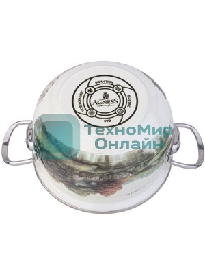 Кастрюля Agness 943-065 FAMILY HOUSE со ст.крышкой 1,5 л, 16 см