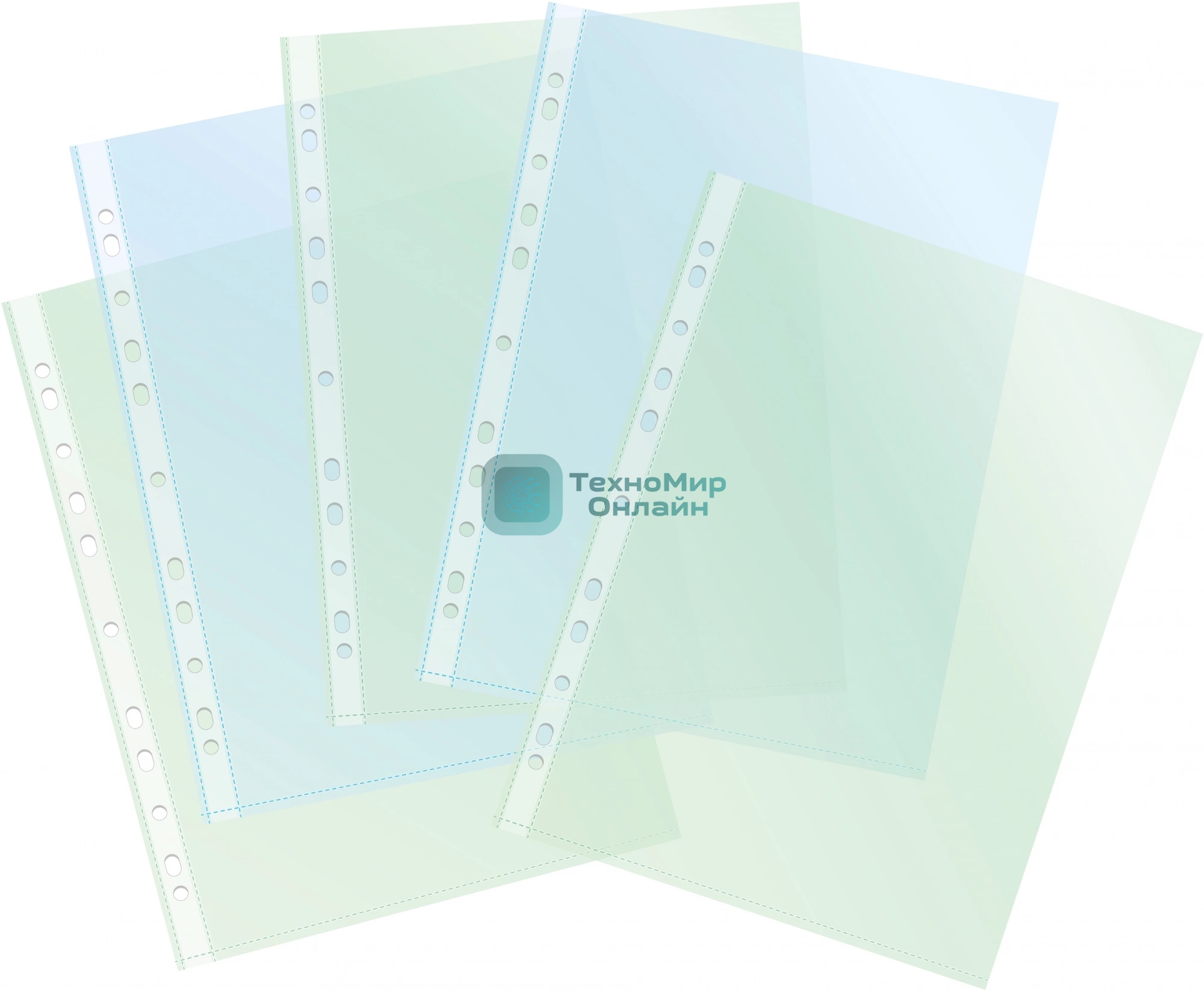 Папка-вкладыш Silwerhof Daily ассорти глянцевые А4+ 30мкм (упак.: 50 шт)