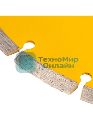 Диск алмазный отрезной Denzel ф230 х 22,2 мм, сегментный, сухое резание