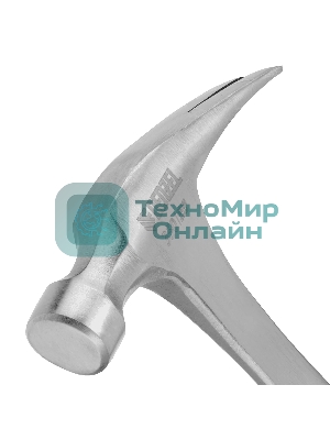 Молоток-гвоздодер Denzel 350 г, цельнометаллический, двухкомпонентная рукоятка