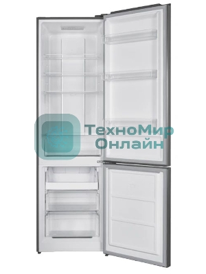 Холодильник Harper RH5559BB нержавеющая сталь двухкамерный 243/83л морозилка снизу, No Frost