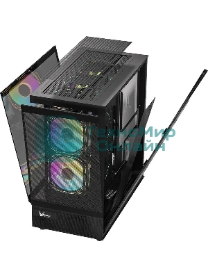 Компьютерный корпус AeroCool/Formula Crystal Z8 FLOE черный без БП ATX 3x120мм 5x140мм 1xUSB2.0 1xUSB3.0 1xUSB3.1 audio bott PSU