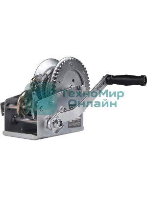 Лебедка ручная барабанная PATRIOT WH 1500B, усилие - 1500 кг, трос- 8 м