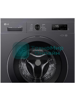 Стиральная машина LG F2Y1WS6J темно-серый, загрузка фронтальная 6,5 кг, 1200 об/мин., класс: A