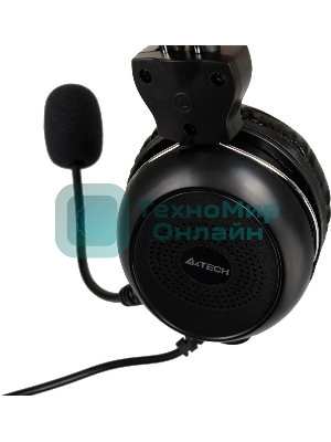 Гарнитура A4Tech HU-30 чёрный, проводная