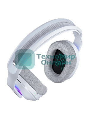 Гарнитура Logitech G522 Lightspeed белый, беспроводная + проводная, Bluetooth 5.3/USB, радиус 30 м, подсветка, съёмный микрофон