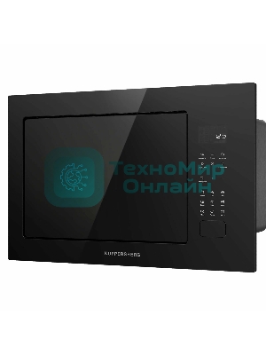 Микроволновая печь встраиваемая Kuppersberg HMF 627 B, High-Tech, 25 л, мощность 900 Вт (мощность гриля 1200 Вт), кварцевый гриль, 5 уровней мощности, 8 автоматических программ, размораживание, сенсорное управление, дисплей, черный