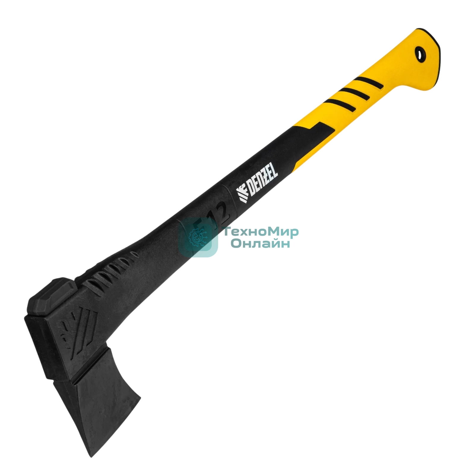 Топор-колун Denzel F12, 2000 гр, двухкомпонентная рукоятка, 710 мм
