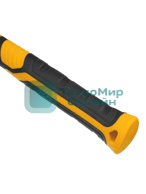 Киянка резиновая Denzel 680 г, черно-белая, фибергласовая рукоятка c TPR покрытием