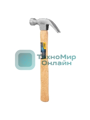 Молоток-гвоздодер Deli DL5250 500 гр Технические характеристики: 500 г. Длина: 330 мм. Деревянная рукоять