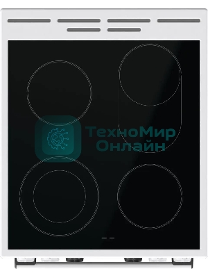 Плита электрическая Gorenje GECS5C70WA белый, конфорок 4 электрических, духовка 70 л, 50 см x 85 см x 59.4 см