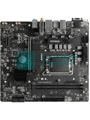 Материнская плата MSI B760M BOMBER WIFI Soc-1700 Intel B760 2xDDR5 mATX AC`97 8ch(7.1) 2.5Gg+VGA+HDMI+DP