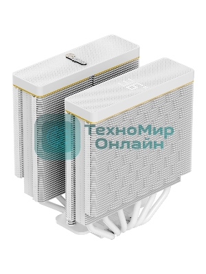 Кулер Ocypus Iota A62 WH Iota-A62-WH белый 120мм алюминий+медь 2000rpm 29db 4-pin 260W 158мм