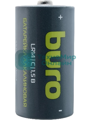 Батарея Buro Alkaline LR14 C 7500mAh (2шт) блистер, 1.5 В