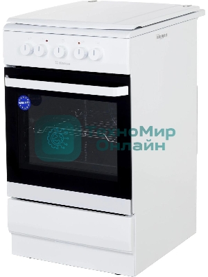 Плита электрическая Hansa FCEW53000 белый, конфорок 4 шт, духовка 68 л, 50 см x 85 см x 60 см