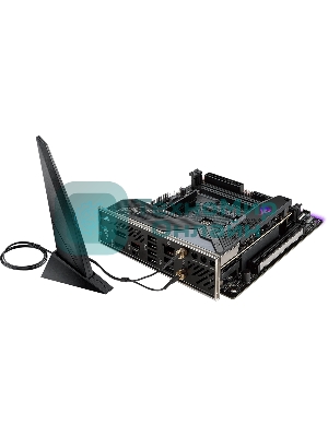 Материнская плата ASUS ROG STRIX X570-I GAMING, AM4, AMD X570, 2xDDR4, 4xSATA, 2xM.2, 1xPCIe 4.0 x16, 1xHDMI, 1xDP, 1x1Gb LAN, Wi-Fi 6, Bluetooth 5.0, 1xUSB-C 10Gbps, 3xUSB-A 10Gbps, 4xUSB-A 5Gbps, 2xUSB-A 2.0, 3x3.5 мм, 7.1, ITX