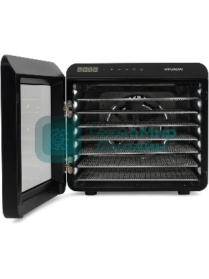 Сушка для фруктов и овощей Hyundai HYFD-8801 14под. 600Вт серебристый