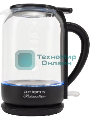 Чайник электрический Polaris PWK1753CGL черный Чайник стекло