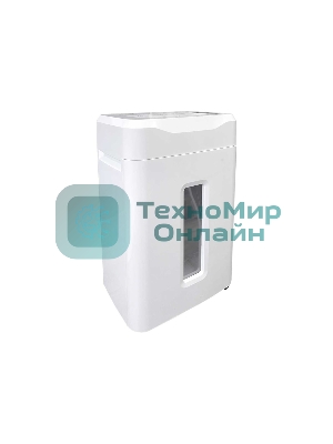 Шредер Office Kit S210N 3,9x38 белый (секр.P-4) фрагменты 16лист. 35лтр. скрепки скобы пл.карты CD