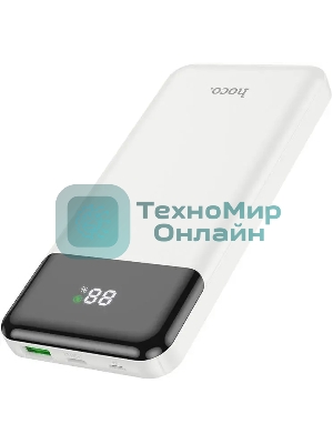 Портативный аккумулятор Hoco J102 Cool figure 10000mAh QC3.0/PD3.0 20W 3A USB-A/USB-C белый (J102 COOL FIGURE белый)