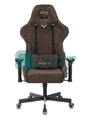 Кресло Бюрократ VIKING KNIGHT LT10 FABRIC коричневый, ткань, 120 кг, механизм качания