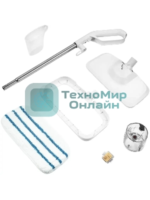 Паровая швабра KITFORT KT-1015 белый, 1300 Вт