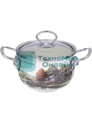 Кастрюля Agness 943-065 FAMILY HOUSE со ст.крышкой 1,5 л, 16 см