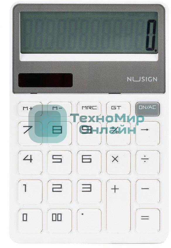 Калькулятор настольный Deli Nusign ENS042WHITE белый 12-разр.