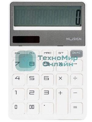 Калькулятор настольный Deli Nusign ENS042WHITE белый 12-разр.