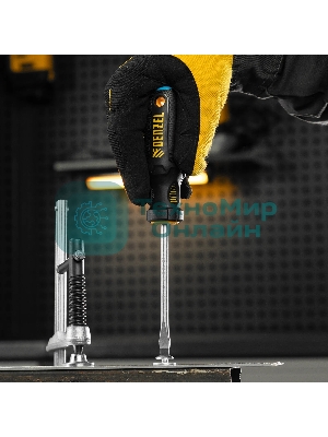 Отвертка Denzel SL6x100 мм, S2, 3к рукоятка