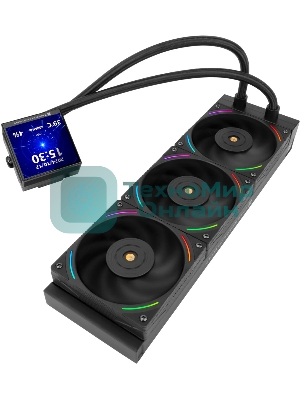 Система жидкостного охлаждения Thermalright Hyper Vision 360 ARGB Soc-AM5/AM4/1151/1200/2066/2011/1700 черный 4-pin 29.6dB Al LCD Ret (H-VISION-360-BL-ARGB)