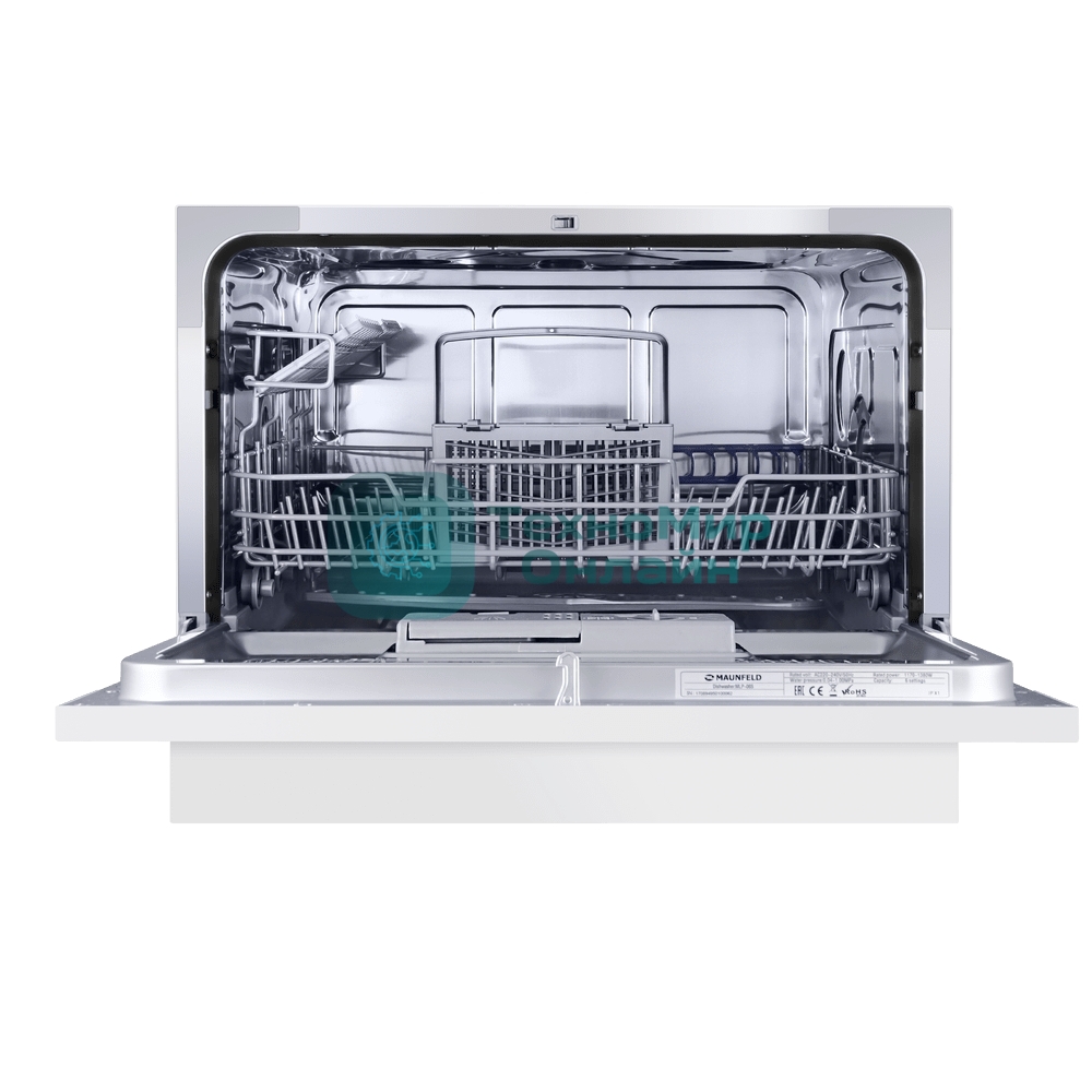 Посудомоечная машина Maunfeld MLP 06S, белый, 55 см, 6 компл., 49 дБ, класс A+