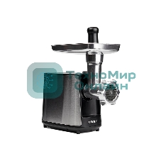 Мясорубка электрическая Centek CT-1617 серый, 2000 Вт, 2.0 кг/мин, реверс, защита от перегрузки, металлический лоток, насадки - 4