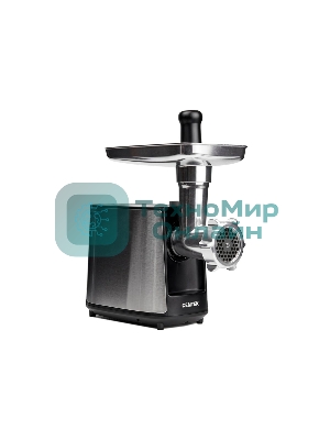 Мясорубка электрическая Centek CT-1617 серый, 2000 Вт, 2.0 кг/мин, реверс, защита от перегрузки, металлический лоток, насадки - 4