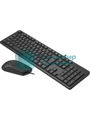 Комплект клавиатура+мышь A4Tech KR-3330S проводной, USB, 1200 DPI, чёрный