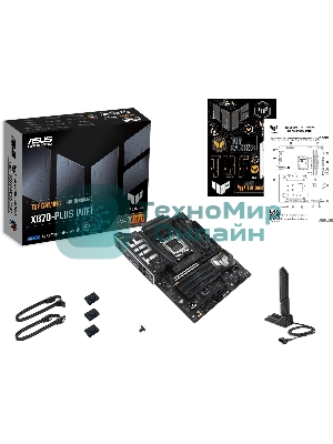 Материнская плата ASUS TUF GAMING X870-PLUS WIFI, AM5, AMD X870, 4xDDR5, 2xSATA, 4xM.2, 1xPCIe 5.0 x16, 1xPCIe 4.0 x4, 1xHDMI, 1xUSB-C 3.2 Gen 2, 1xUSB-C 3.2 Gen 2x2, 2xUSB-C 4.0, 1x 2.5Gb LAN, 1xUSB-A 2.0, 3xUSB-A 3.2 Gen 2, 4xUSB-A 3.2 Gen 1, 5x3.5 мм, Wi-Fi 7, ATX