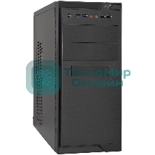 Компьютерный корпус Minitower ExeGate MA-372UX-UNS500 (mATX, БП UNS500 с вент. 12см, 2хUSB+2хUSB3.0, аудио, черный)